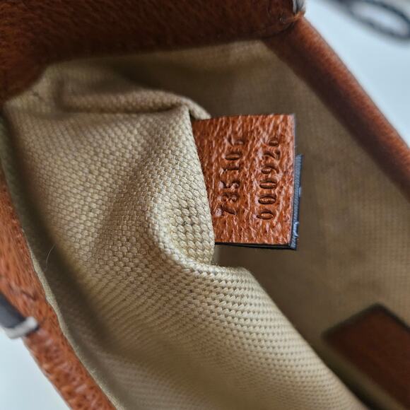 Gucci Aphrodite Small Canvas and Leather Brown Shoulder Bag - Picture 9 of 9